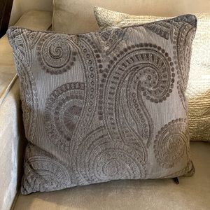 Pier 1 Velvet Paisley Pillow